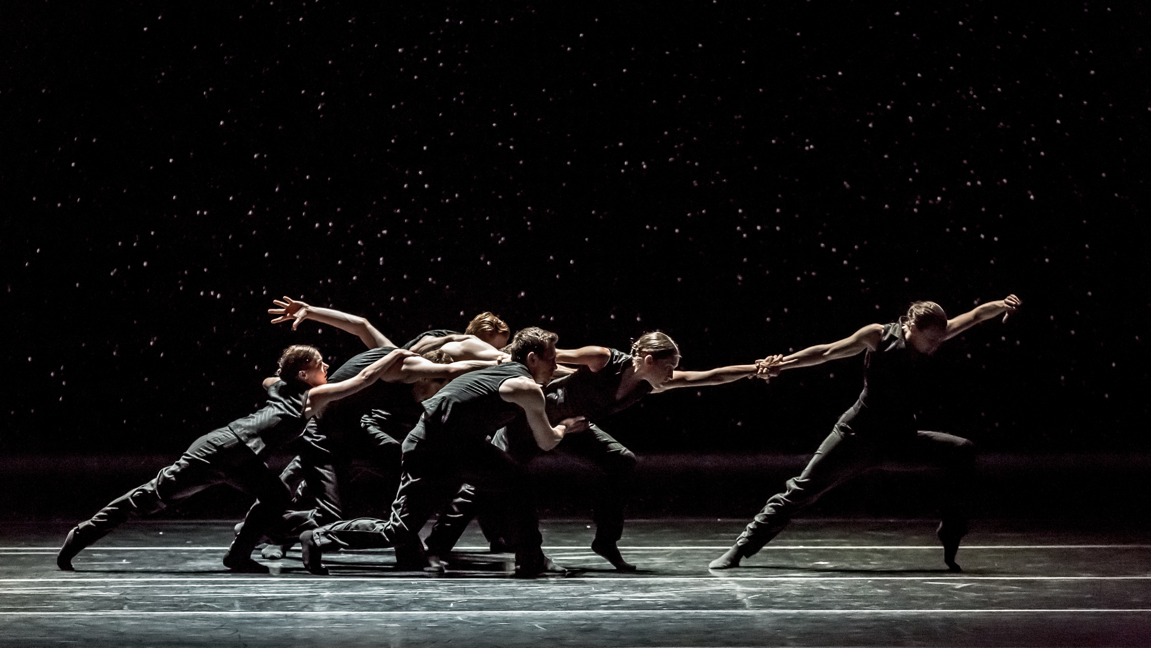 Artists of Ballet BC in Solo Echo. Photo by Sharen Bradford.