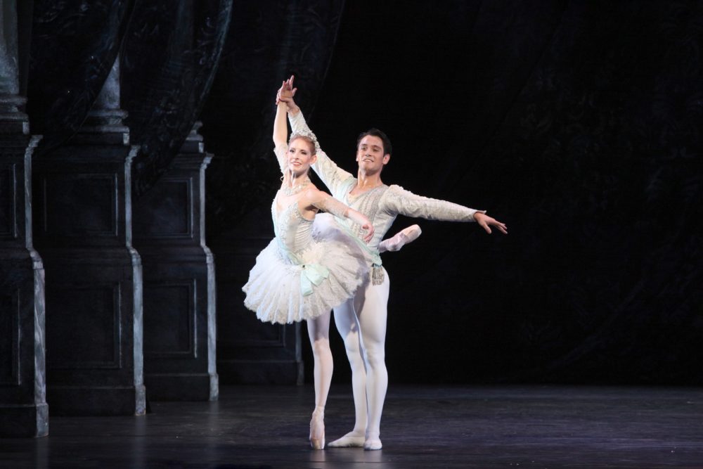 Kate Honea and Lucas Erni in George Balanchine's Theme and Variations. Photo by Frank Atura