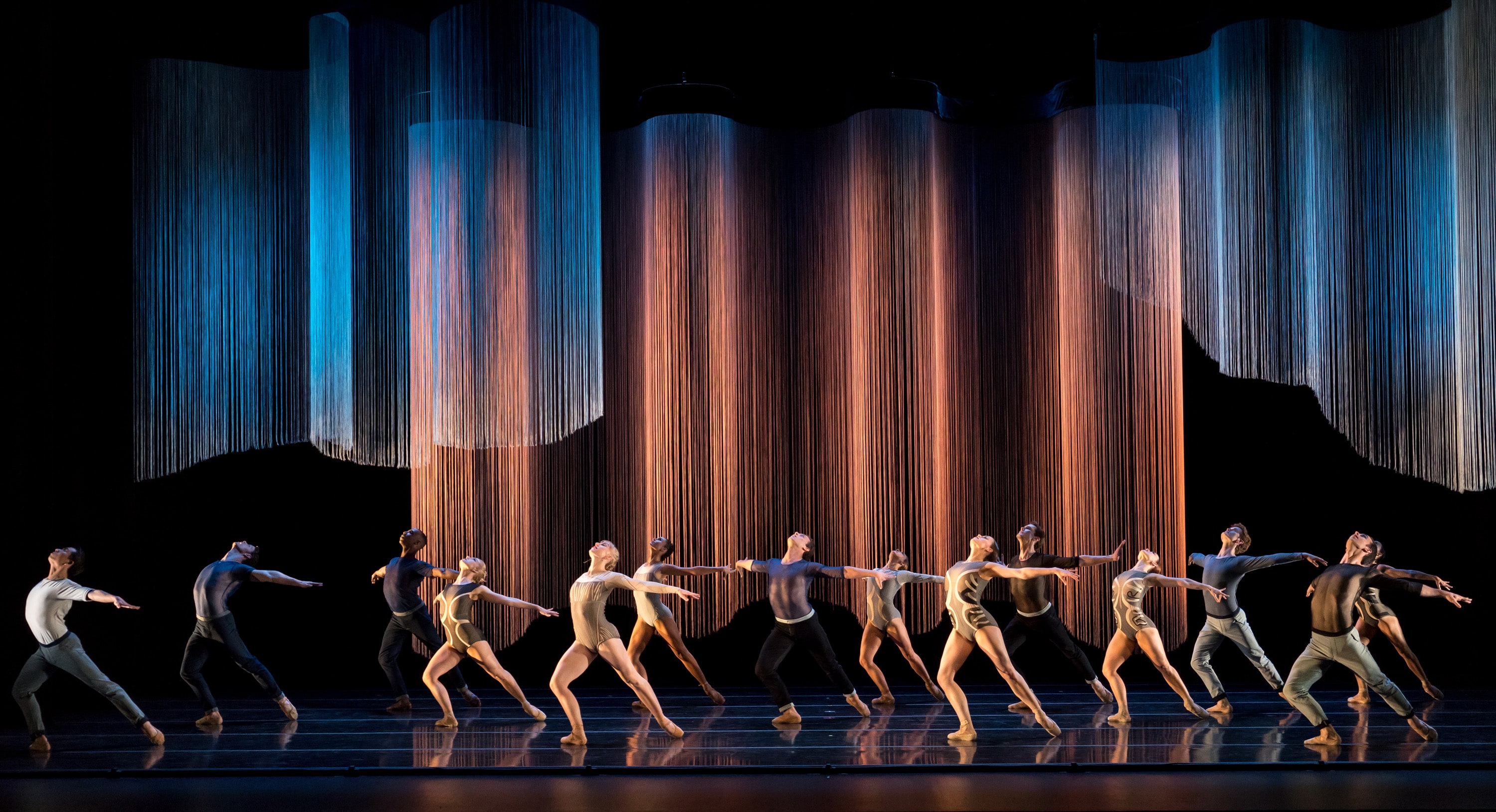 The Smuin Contemporary American Ballet company performs Helen Pickett's Oasis, given its world premiere as part of Smuin's Dance Series Two during its 2015/2016 season. Photo credit: Keith Sutter