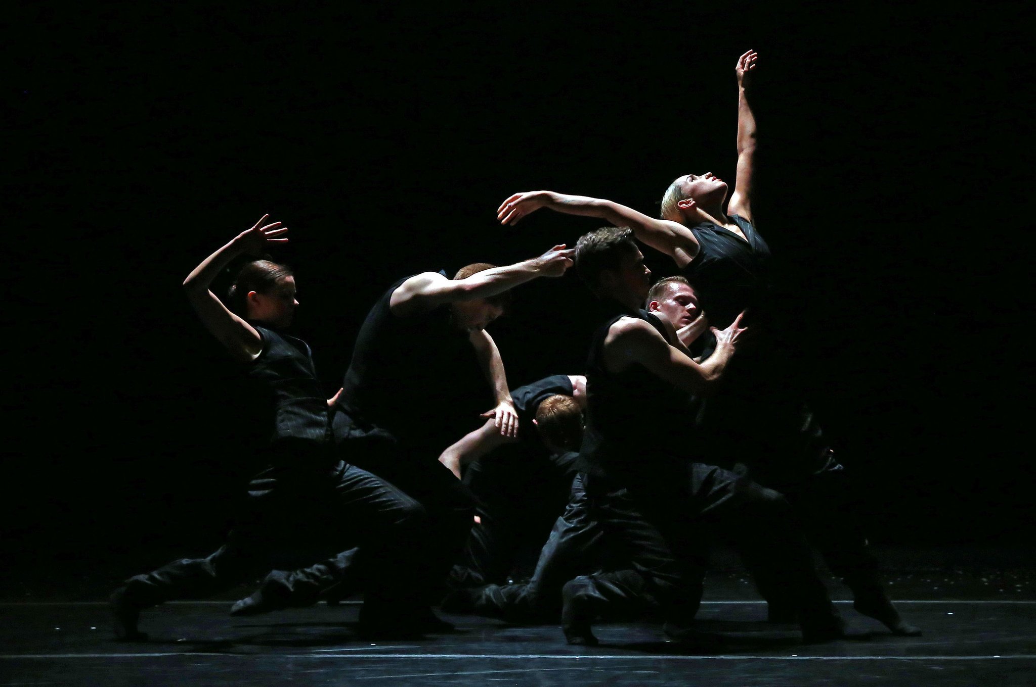 Ballet BC- “Solo Echo,” a dance full of yearning choreographed by Crystal Pite, an alumna of Ballet Frankfurt, at the Joyce Theater on Wednesday. Credit Andrea Mohin:The New York Times