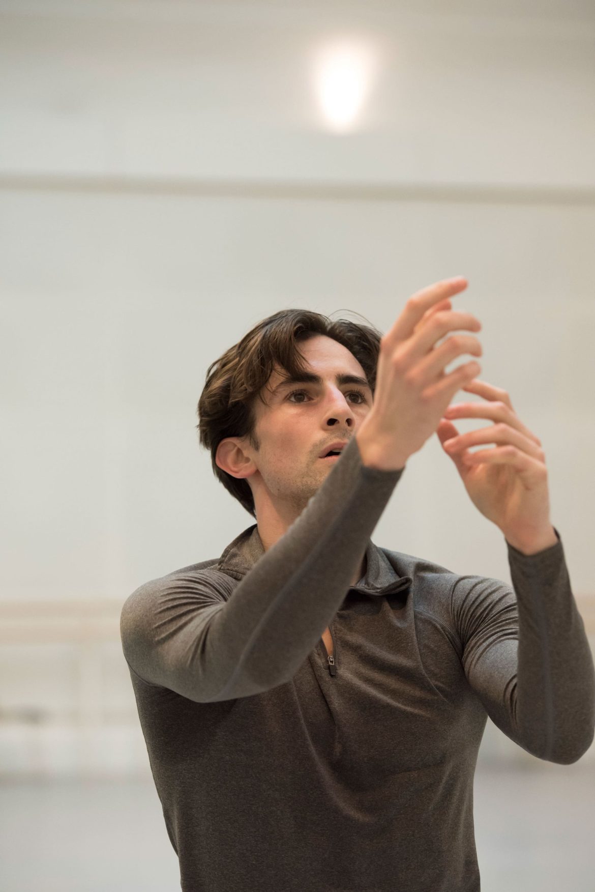 Tristan Dyer in rehearsal for The Age of Anxiety ©ROH. Bill Cooper 2014