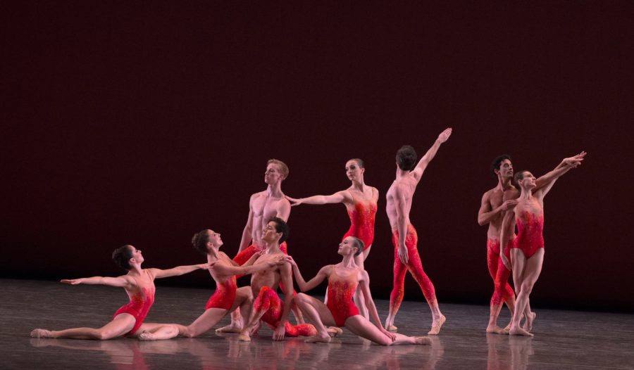 Miami City Ballet dancers in Mercuric Tidings. Choreography by Paul Taylor. Photo © Daniel Azoulay.