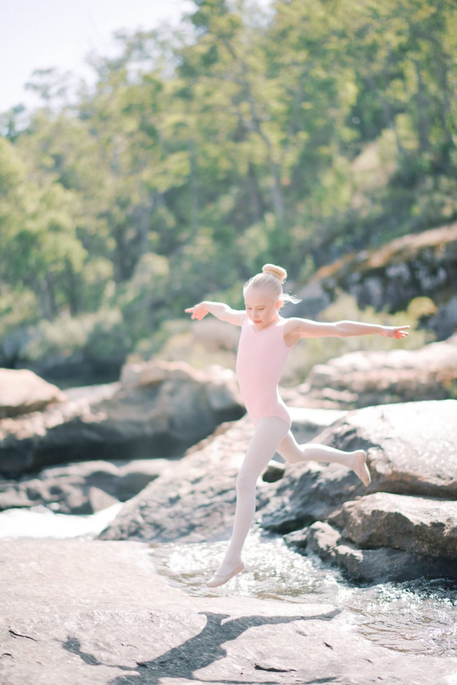 Discovering the dreamy world of a little ballerina. Photo by Ben Yew
