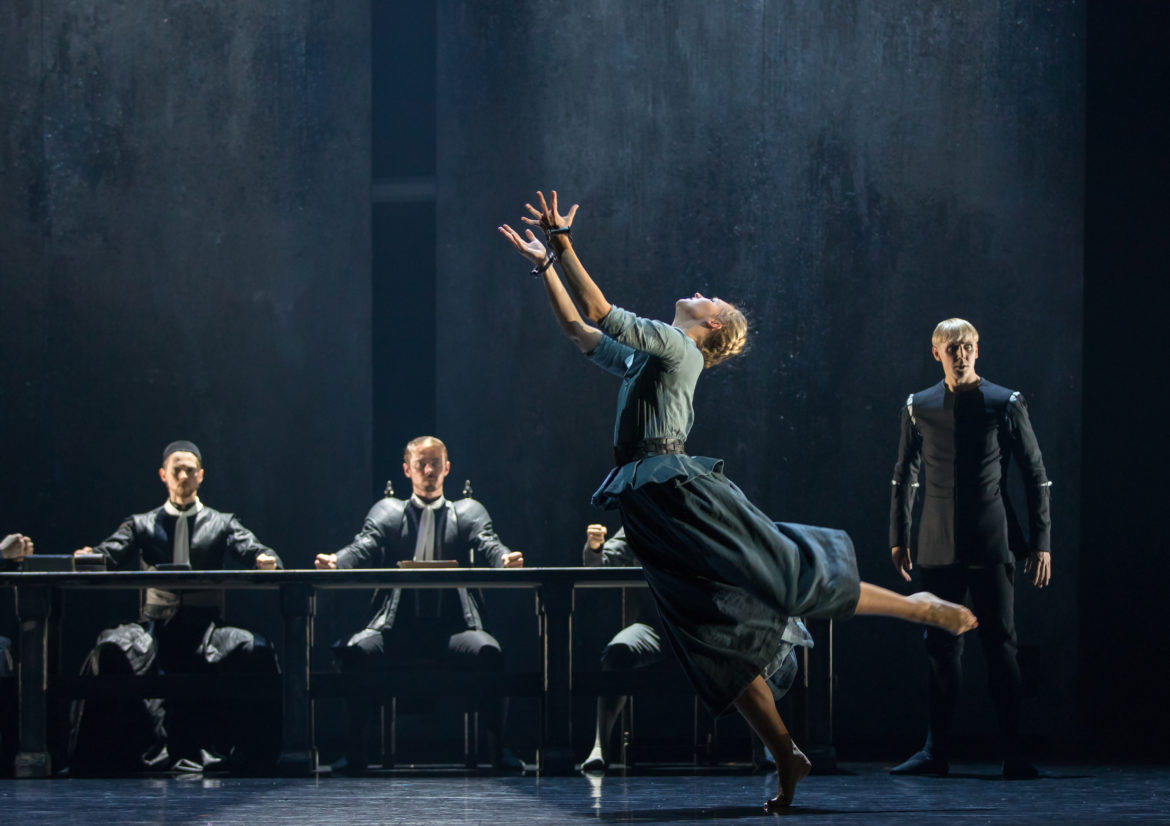 Grace Horler in Scottish Ballet's production of Helen Pickett's The Crucible. Photo by Andy Ross